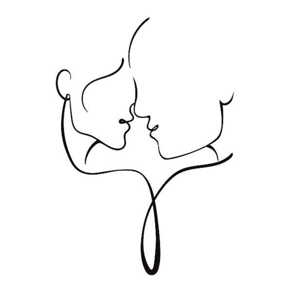 Контурные лица эскиз