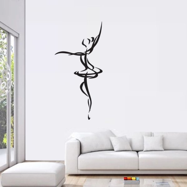 Контурный рисунок на стене