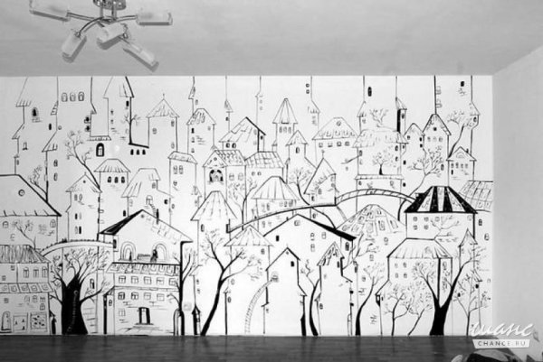 Графика на стене