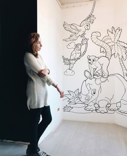 Рисунки на стену карандашом