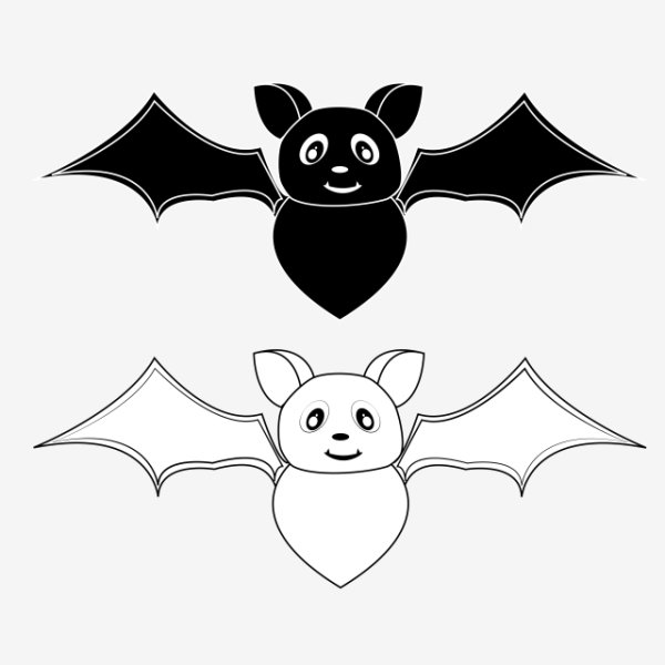 Bat раскраска