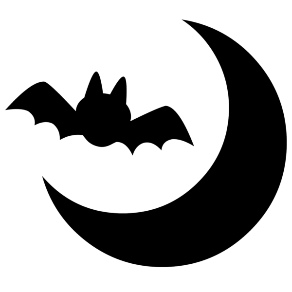 Разукрашка летучая мышь