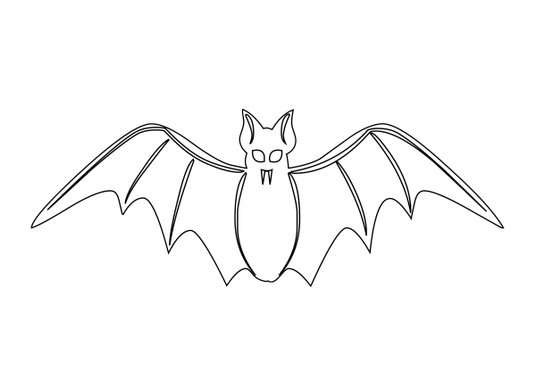 Летучая лисица раскраска