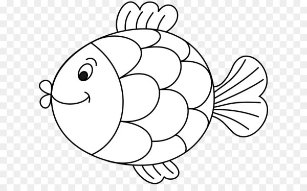 Раскраска рыбка