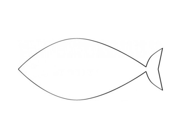 Рыбка контур