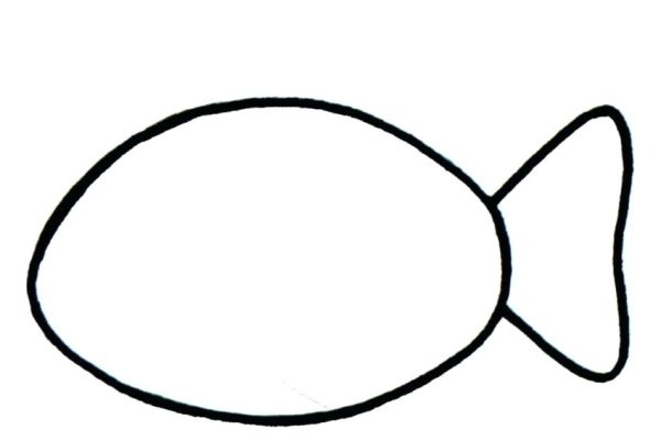 Рыба дорисовать для детей