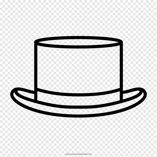 Шляпка раскраска