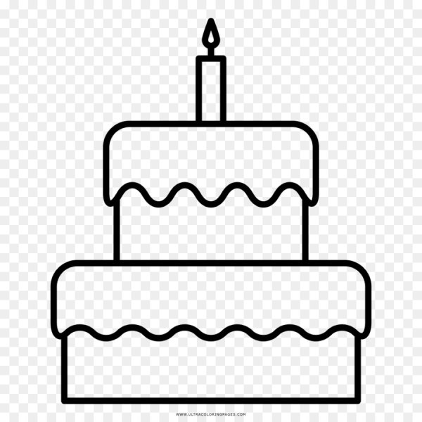 Торт раскраска для малышей