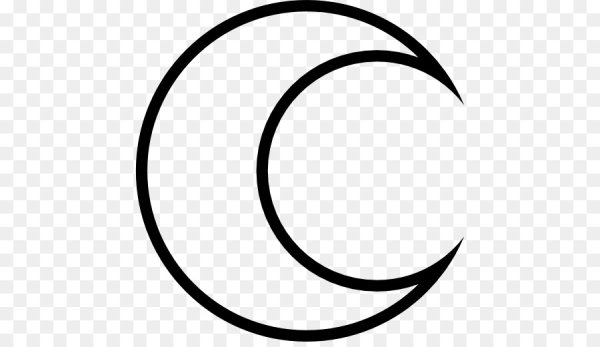 Полумесяц контур