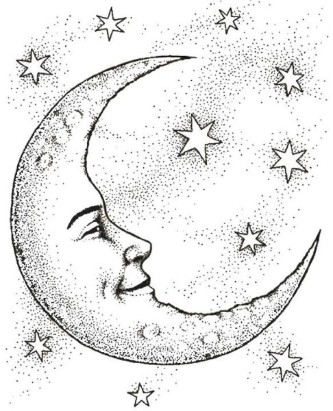 Полумесяц эскиз