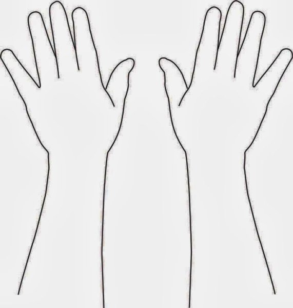 Трафарет руки