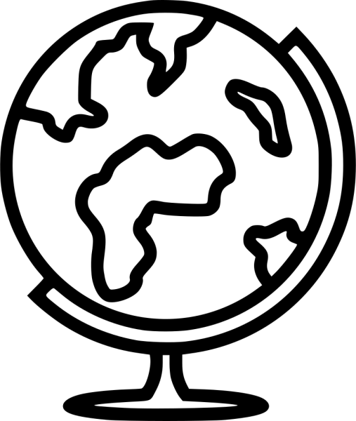 Глобус раскраска для детей