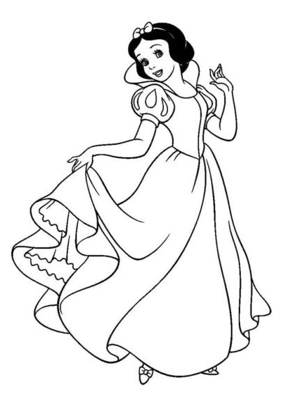 Принцесса. Раскраска