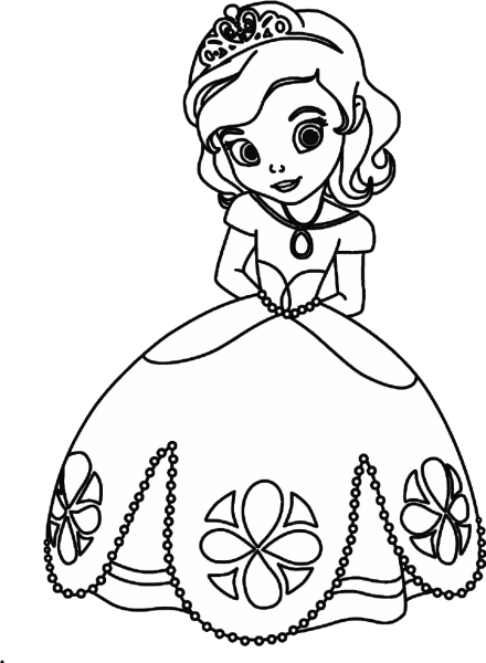 Королева раскраска для малышей
