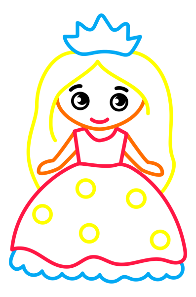 Контурные рисунки девушек