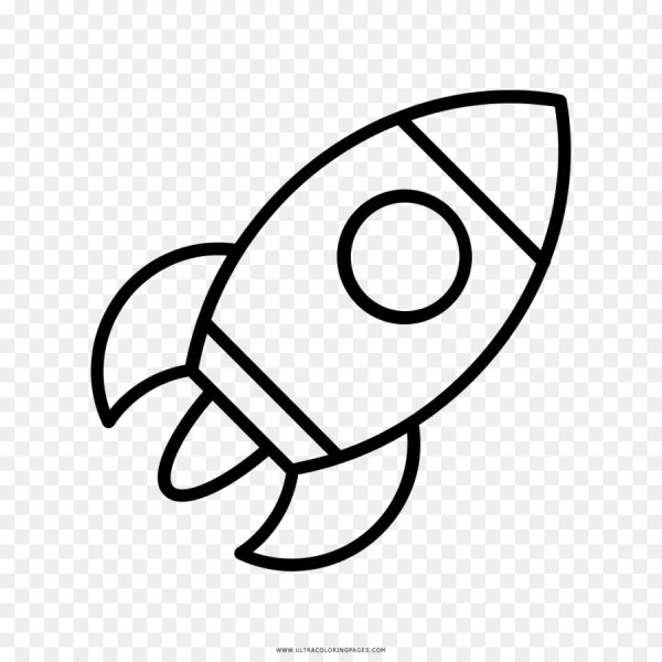 Ракета трафарет для детей