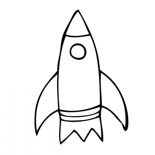 Ракета раскраска