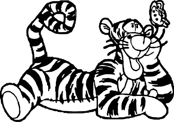 Тигренок контур