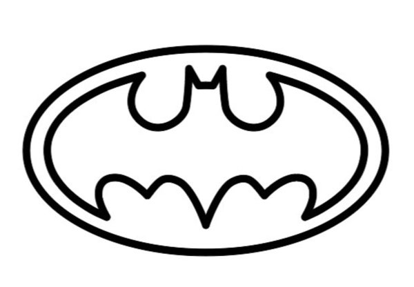 Знак Бэтмена раскраска