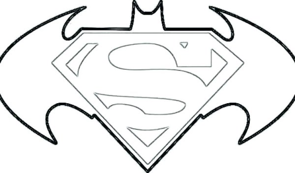 Супермен трафарет