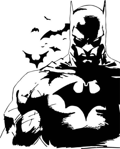 Трафарет Бэтмена