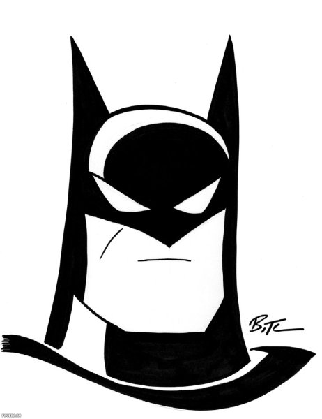 Бэтмен черно белый