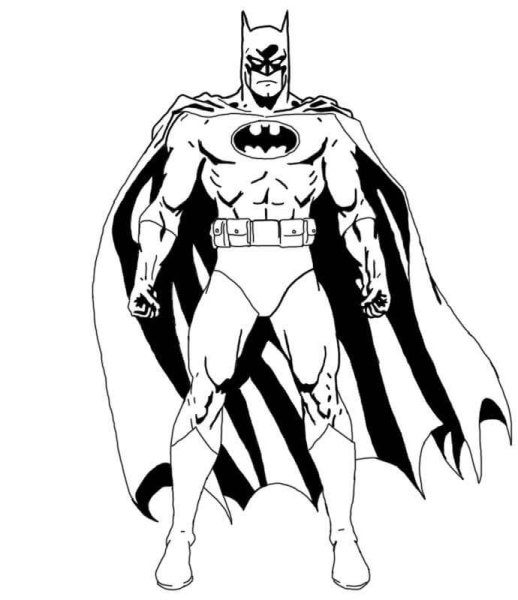 Раскраска Марвел Бэтмэн