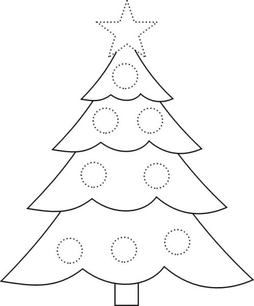 Шаблон елки