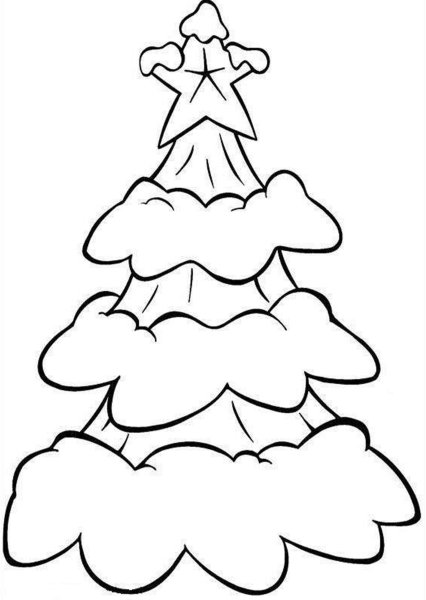 Трафарет "елка"