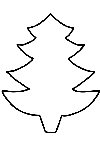 Елка раскраска для детей