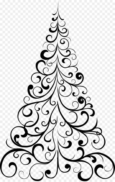 Елочка трафарет