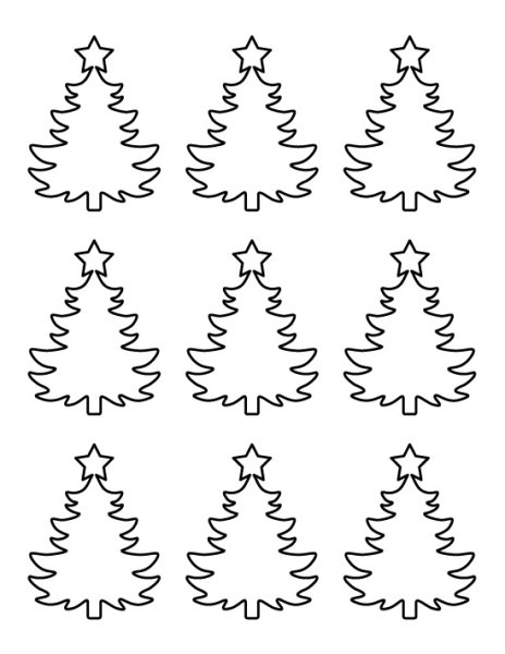 Рисунок маленьких елочек