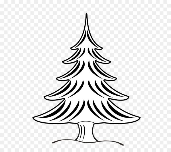 Елка контур