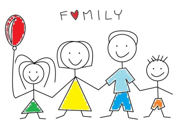Нарисованные человечки семья