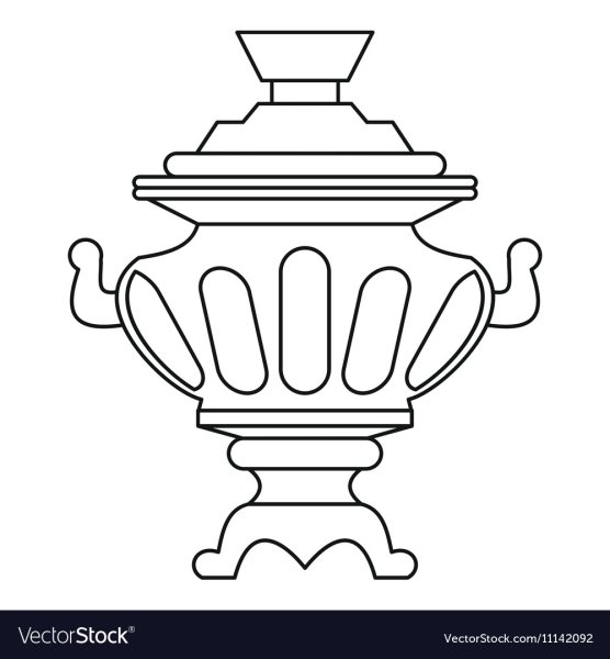 Самовар раскраска