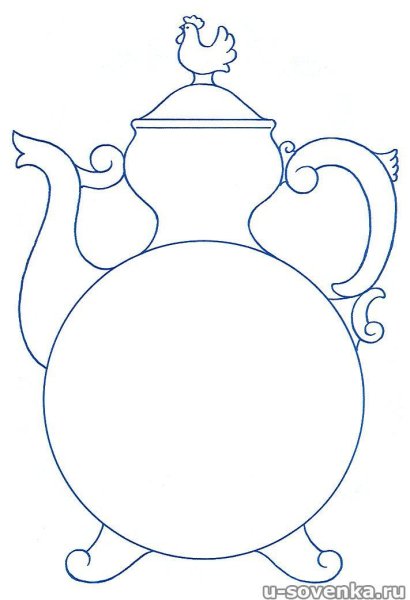 Тульский самовар раскраска