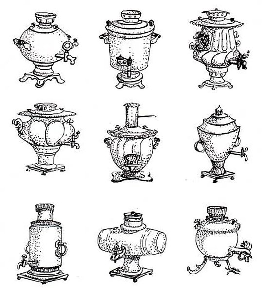 Самовар для вырезания