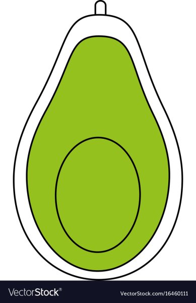 Авокадо черно белое