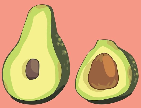 Раскраска авокадо