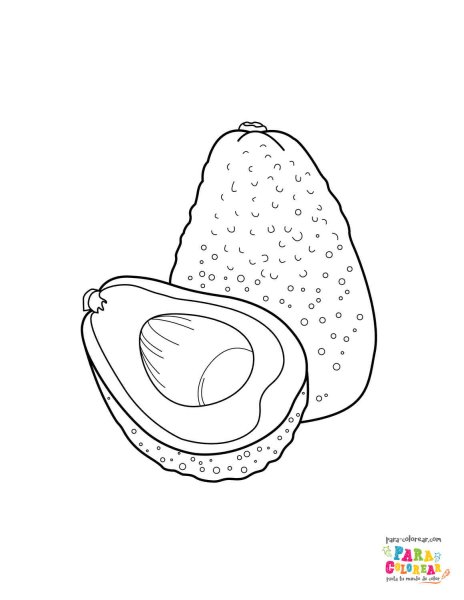Трафарет авокадо
