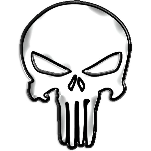 Контур черепа для вырезания