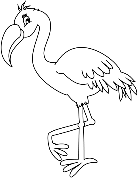 Трафарет Фламинго для вырезания