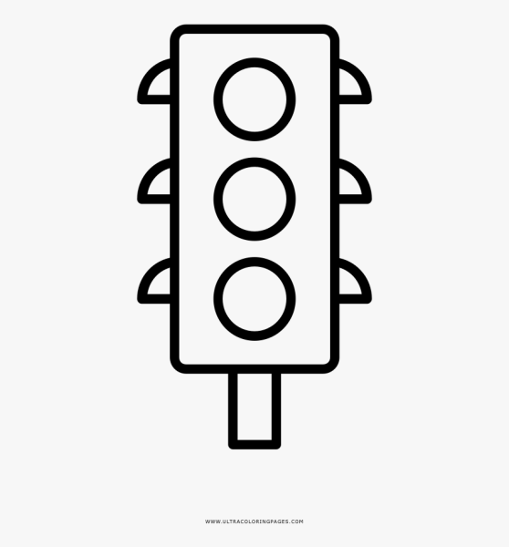 Светофор раскраска
