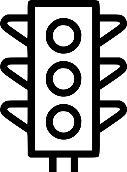 Светофор раскраска