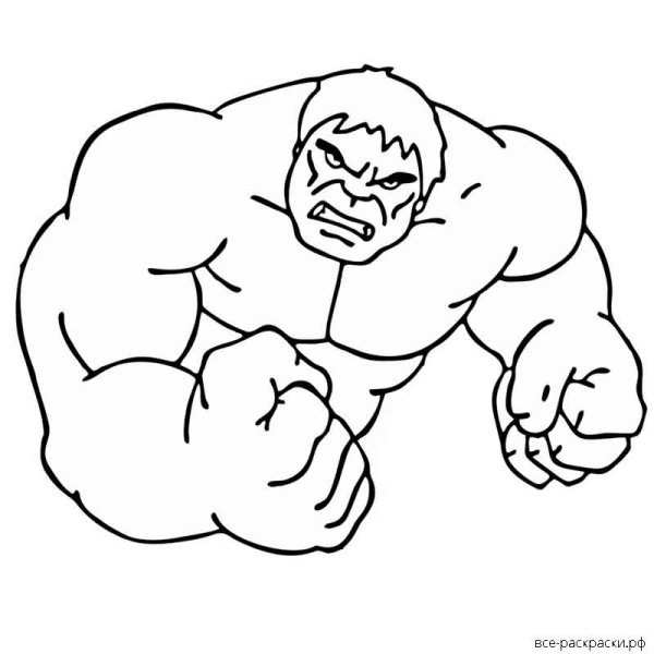 Халк картинки раскраски