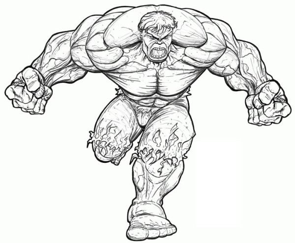 Рисунок Марвел Халк