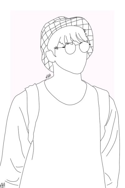 BTS Lineart Jin