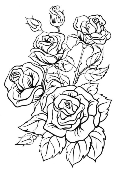 Трафареты цветов для выжигания по дереву