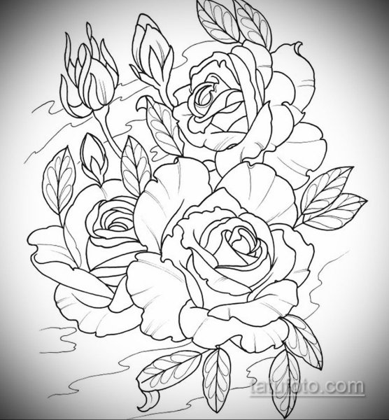 Трафареты букетов цветов для рисования