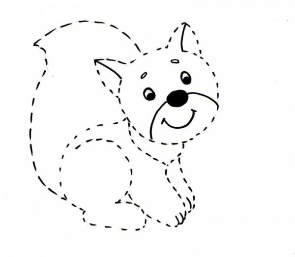 Рисование по контуру для детей